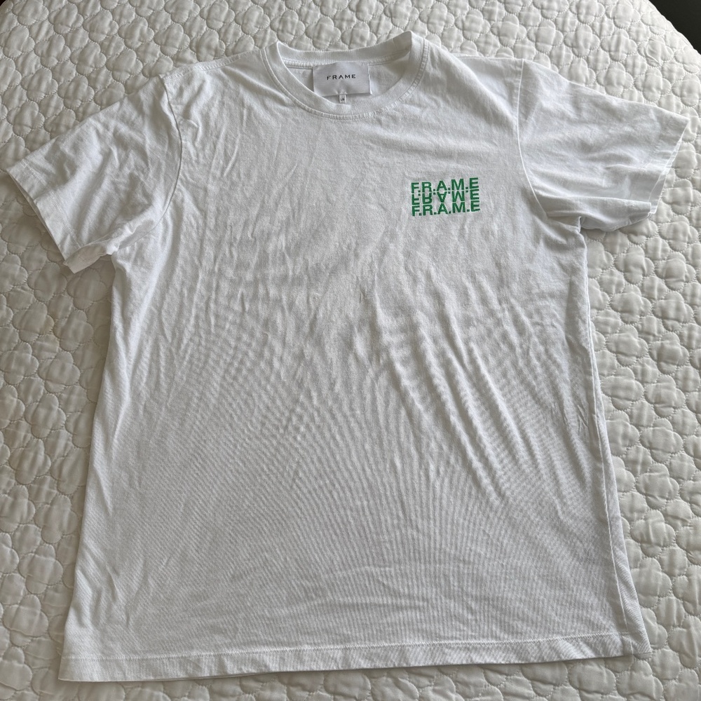 FRAME Classic Tee 100% Cotton Made in Portugal Size Large